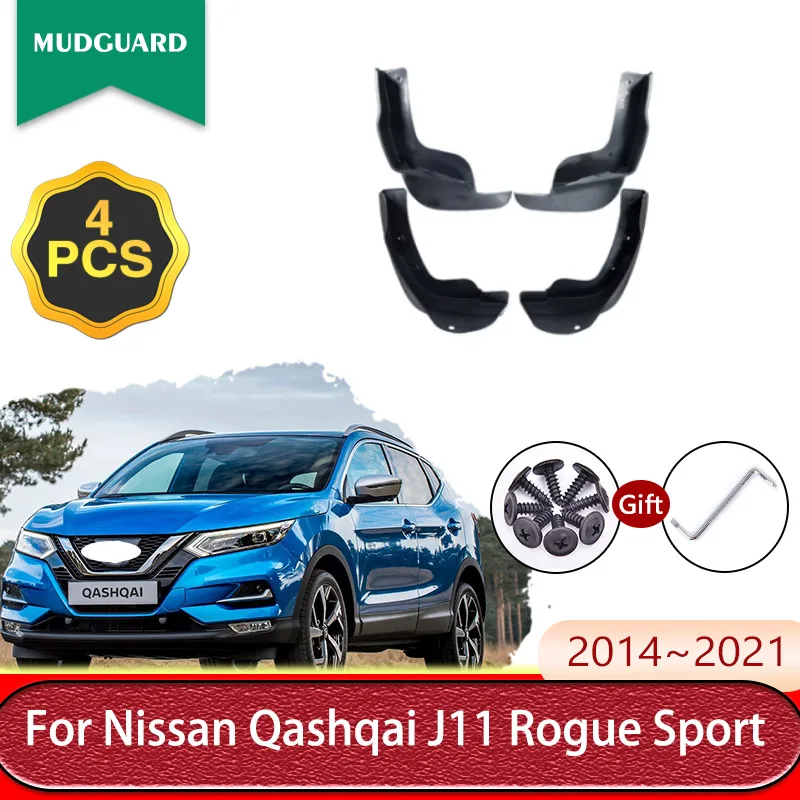 

Car Mudguard For Nissan Qashqai J11 Rogue Sport 2014~2021 2015 2016 2018 2019 2020 Rear Front Fender Mudflap Splash Accessories