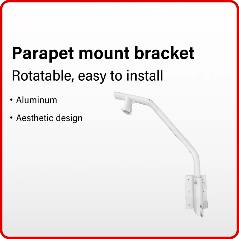 Parapet Mount Bracket Rotatable Aluminum & SUS 430 Easy To Install PTZ Camera Bracket Net Weight 6KG