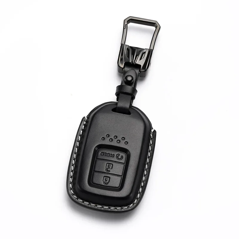 Key fob cover case car leather keyring protector for Honda Civic 11th CRV CR-V fit HR-V HRV city Odyssey XR-v accord pilot shell