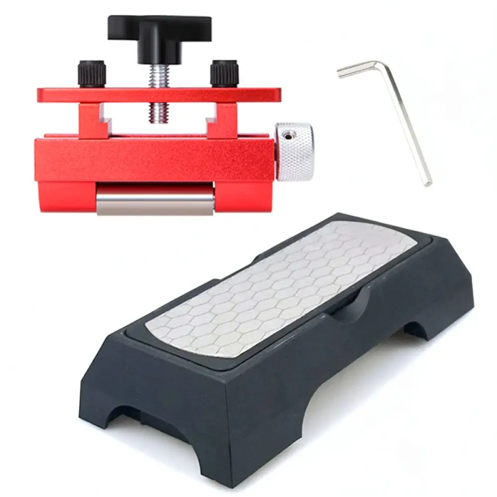 Diamond Sharpening Stone System Fixed Angle Sharpener Professional Kitchen Tool For Precise Blade Edge Honing Repair