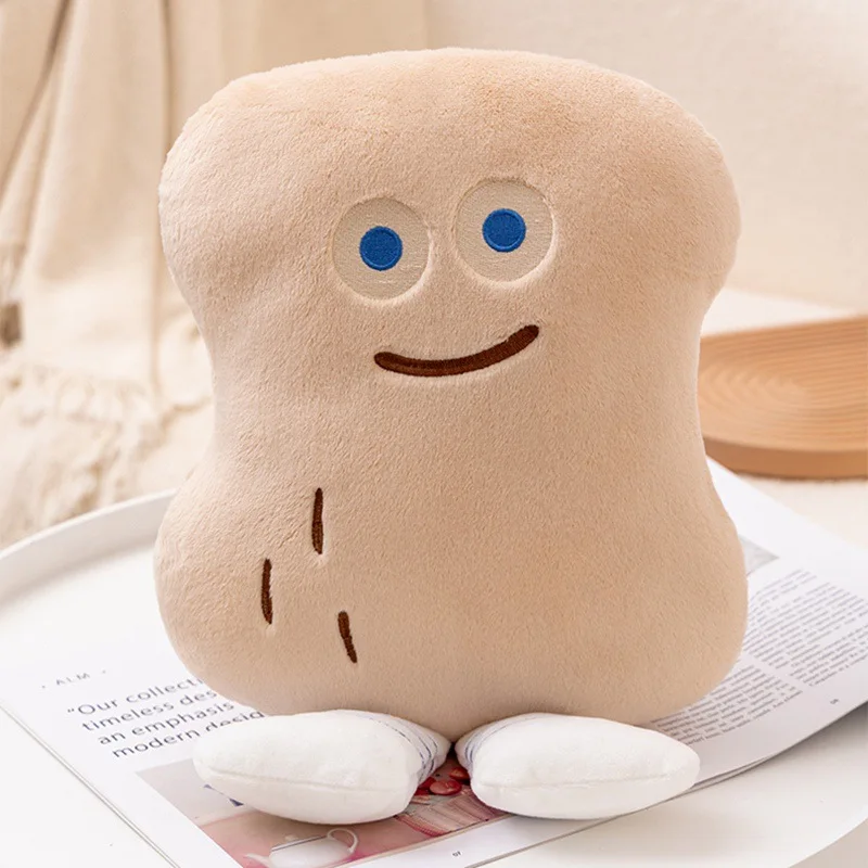 New Pillow Kawaii Big Bread Plush Pillow Doll Soft Cute Food Cushion Toys Birthday Christmas,Gifthome Decoration Ornament