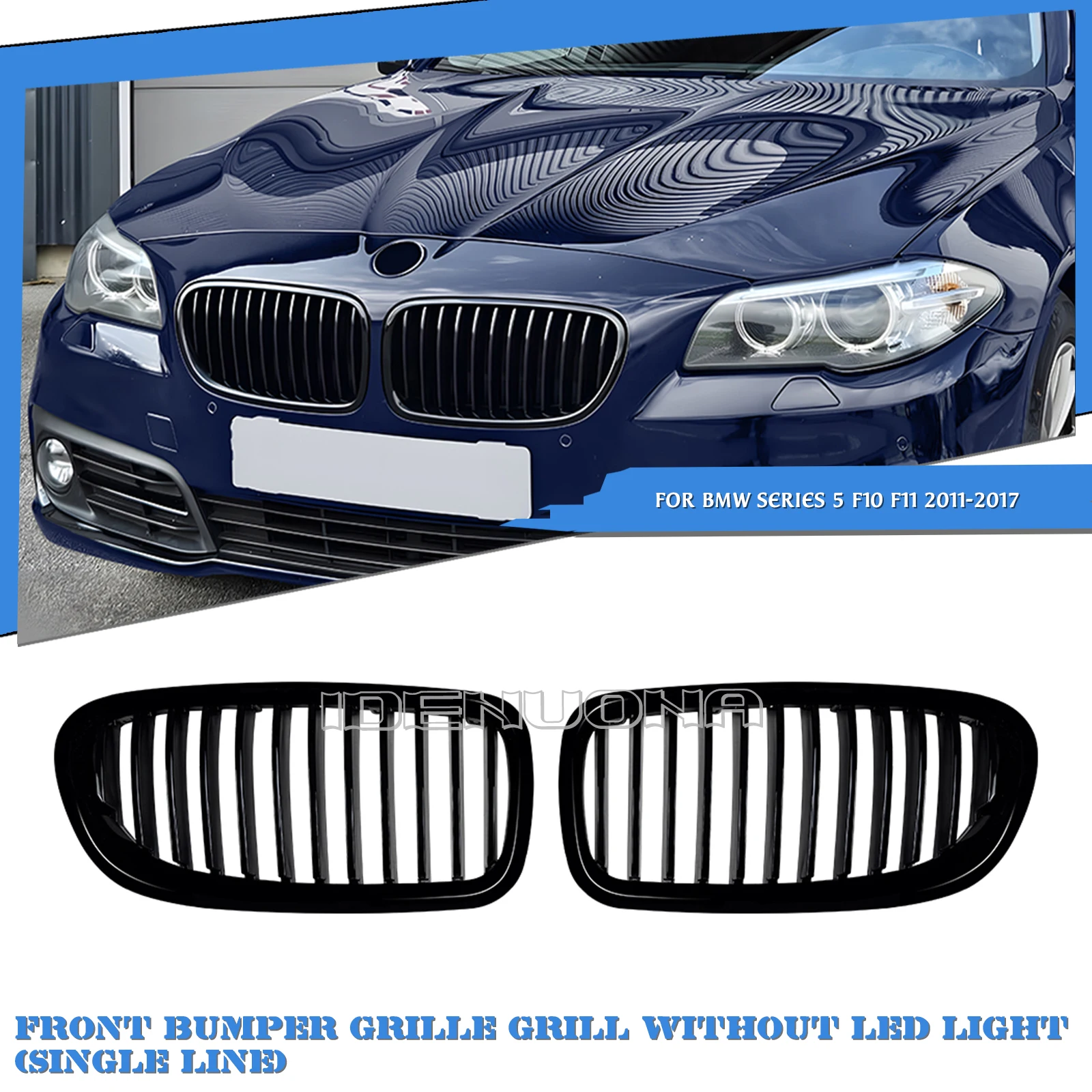 

Передний бампер автомобиля, решетка для почек, сетчатая решетка, капот для BMW 5 серии F10 F11 2011 2012 2013 2014 2015 2016 2017