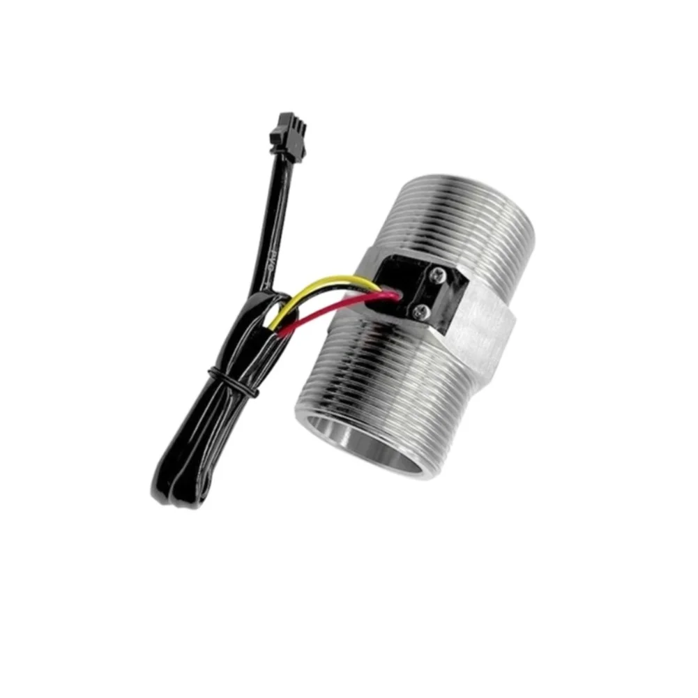 Hall Effect Water Flow Meter Sensor 304 Stainless Steel for Heat Pump Circulation 9-150 L/min Thread Mount Design