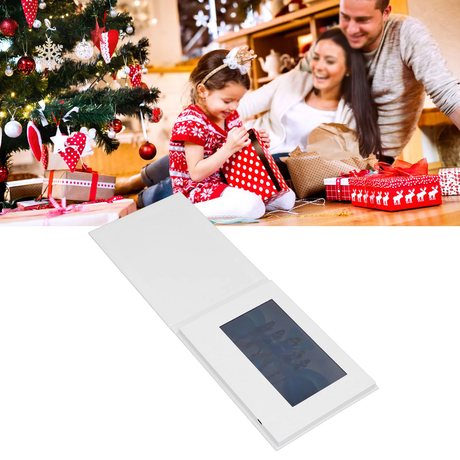 Video Greeting Card HD 7 Inch Touchscreen 4GB Memory Electronic Video Brochure for Birthday Advertising Electronic Brochure