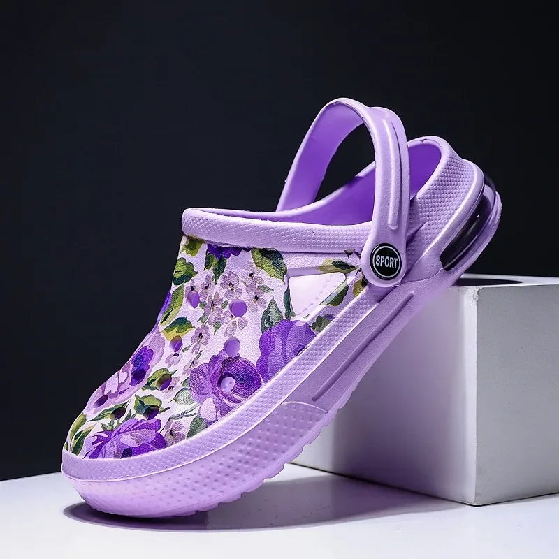 

Женская этническая обувь, сабо на мягкой подошве, двусторонняя одежда для пляжных садов и бассейна, женские садовые горки, сабо для кормления в помещении, сандалии, шлепанцы