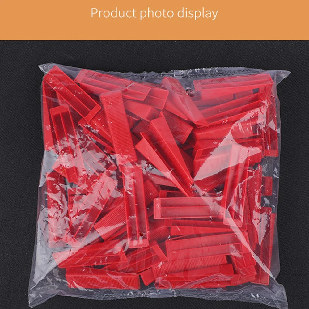 50-500Pcs Reusable Tile Leveling System Wedges Clips Tiling Ceramic Insert Spacers Tiling Floor Wall Carrelage Laying Wedges
