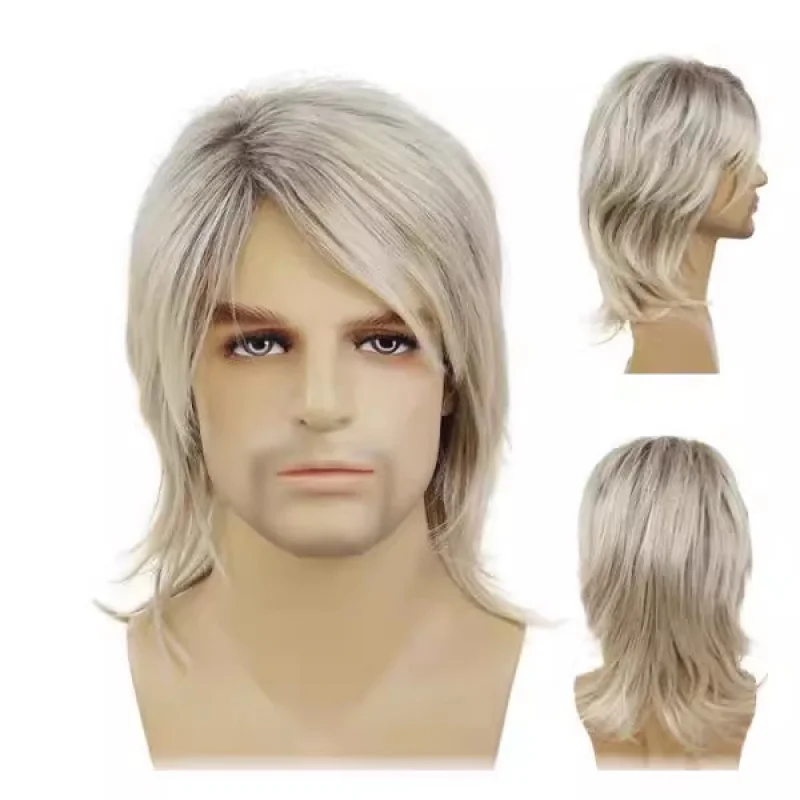 

New European and American 's , men's multi-color fishtail wigs, available for wholesale