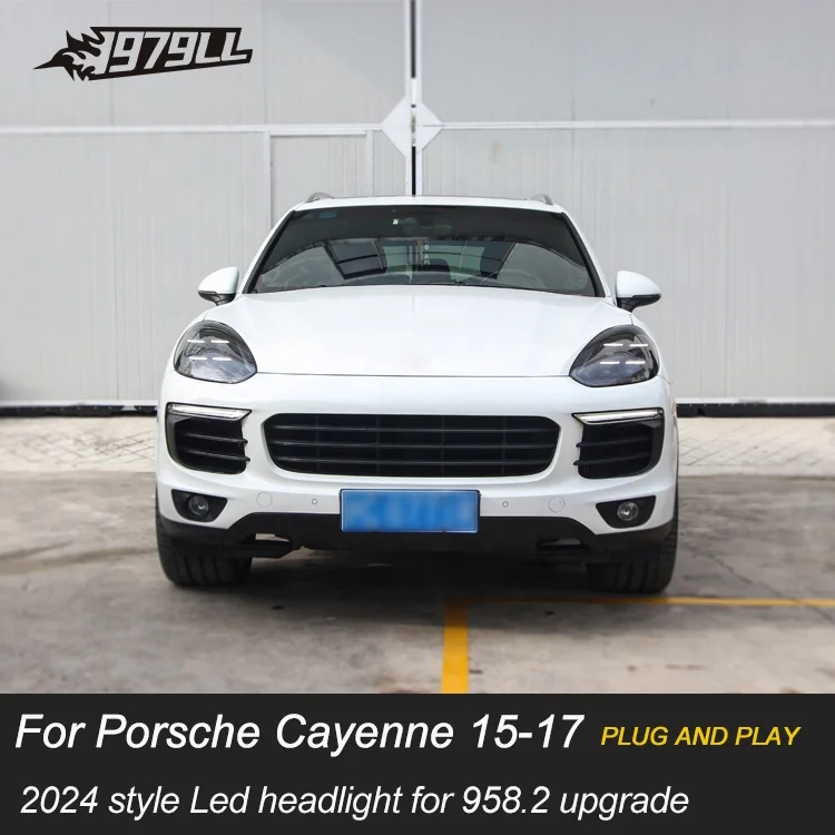 [1979ll] Autoscheinwerfer 2015 2017 2016 958 Scheinwerfer Upgrade auf 2024 PDLS-Stil LED-Scheinwerfer für Porsche Cayenne 92a 958.2