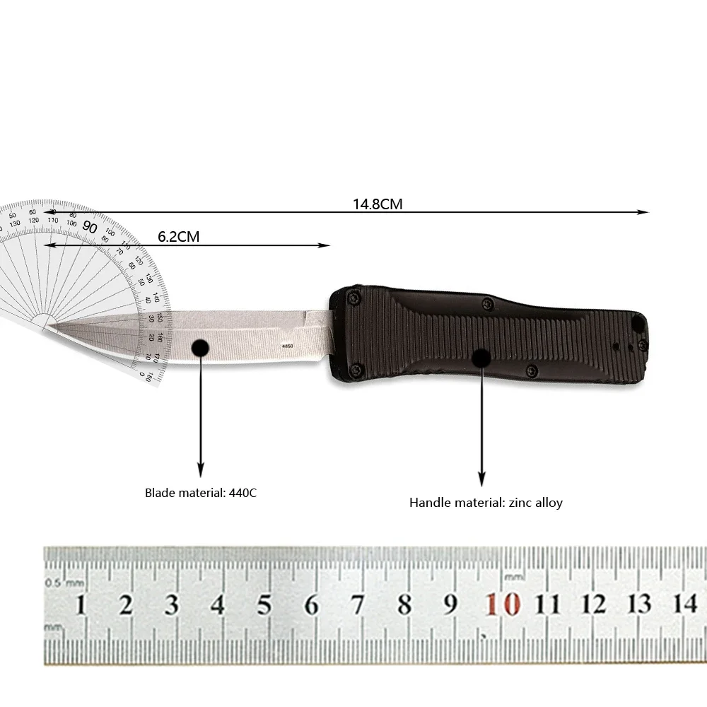 BM 4850 Folding Mini Tactical Pocket Knife 440C Drop Point Blade Zinc Alloy Handle Survival Hunting Outdoor EDC Men\'s Gifts Tool