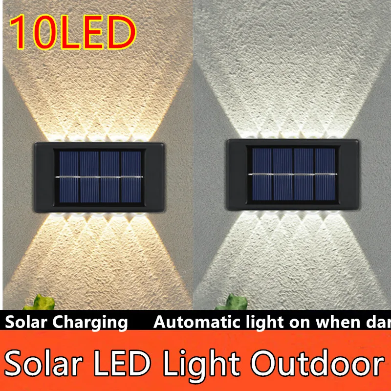 

Solar Wall Lamp Outdoor Waterproof Solar Lights Up And Down Luminous Lighting For Garden Street Landscape Balcony Outdoor Decor