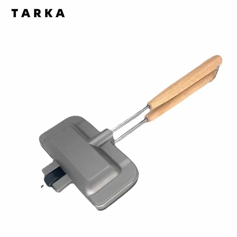 TARKA Camping Sandwich Baking Tray Breakfast Clad Pot Breakfast Thick Clad Outdoor Kitchen Picnic Toast Bread Bakeware Cookware