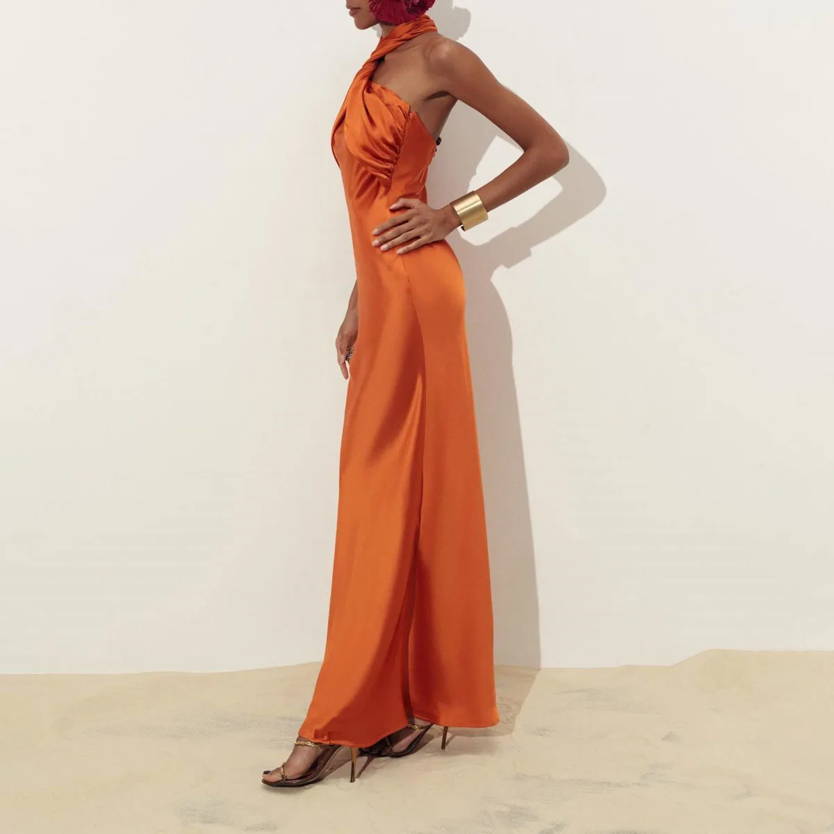 KWTX Dames Elegante Halter Hals Zijden Lange Jurk Uitgesneden Designer Luxe 2026 Zomer Casual Avondfeest Maxi Jurk Verjaardag