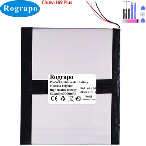 새로운 3.8V 9000mAh PT 3266110 Chuwi Hi9 Plus Hi9Plus 3 와이어 라인용 -2P 태블릿 PC 배터리