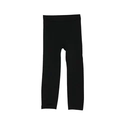 Girls Winter Warm Lined Tights Trousers Kids Elastic Thick Leggings Ninth Pants for 8-12 Years Old (Black)