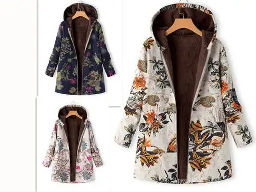 

Хлопковая куртка Thiened Cosite с застежкой-молнией и капюшоном Long Sve Женская одежда Весна Осень Зима Сезон Faionable S...