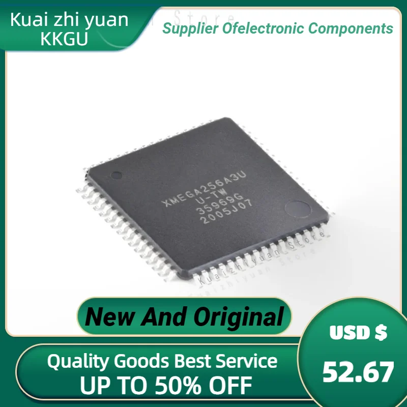 1PCS/Lot New And Original ATXMEGA256A3U-AU XMEGA256A3U-U ATXMEGA256A3U-A IC MCU Chip AT QFP64 TQFP Chipset