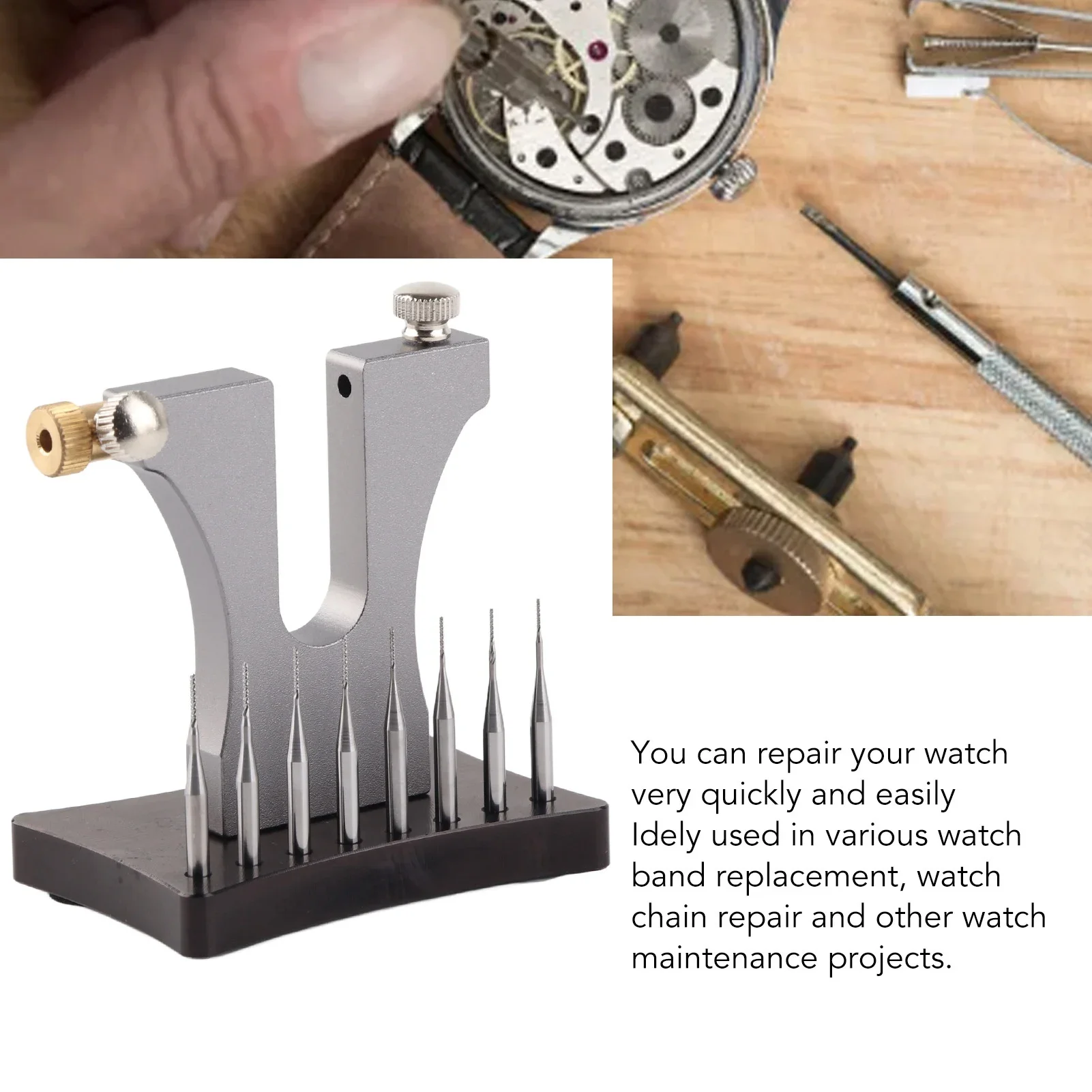 

Инструмент для снятия сломанных винтов для часовщика, набор экстракторов сломанных винтов, 8-контактный инструмент для снятия поврежденных винтов для ремонта часов
