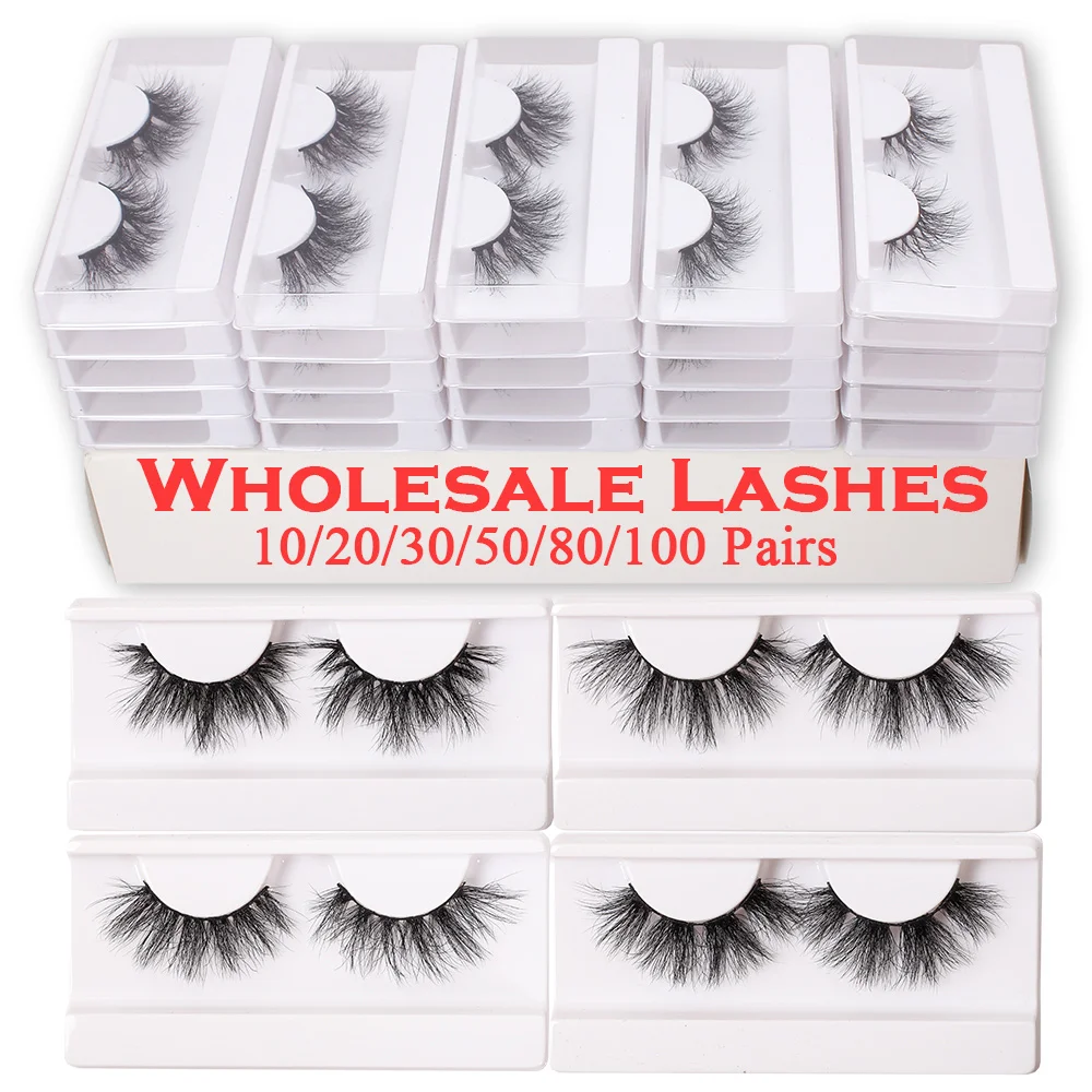 

Syrrna Wholesale Faux Mink Lashes 3D Fluffy Crisscross Eyelashes Makeup Natural Soft Mink Messy Eyelash Wholesale in Bulk