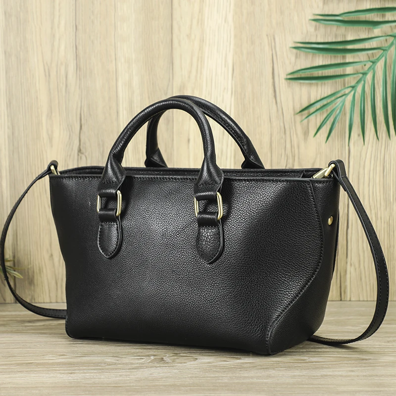 Contact\'S Genuine Leather Women Crossbody Bag Luxury Top Handle Bag Fashion Adjustable Strap Female Shoulder Bag Tote Handbag