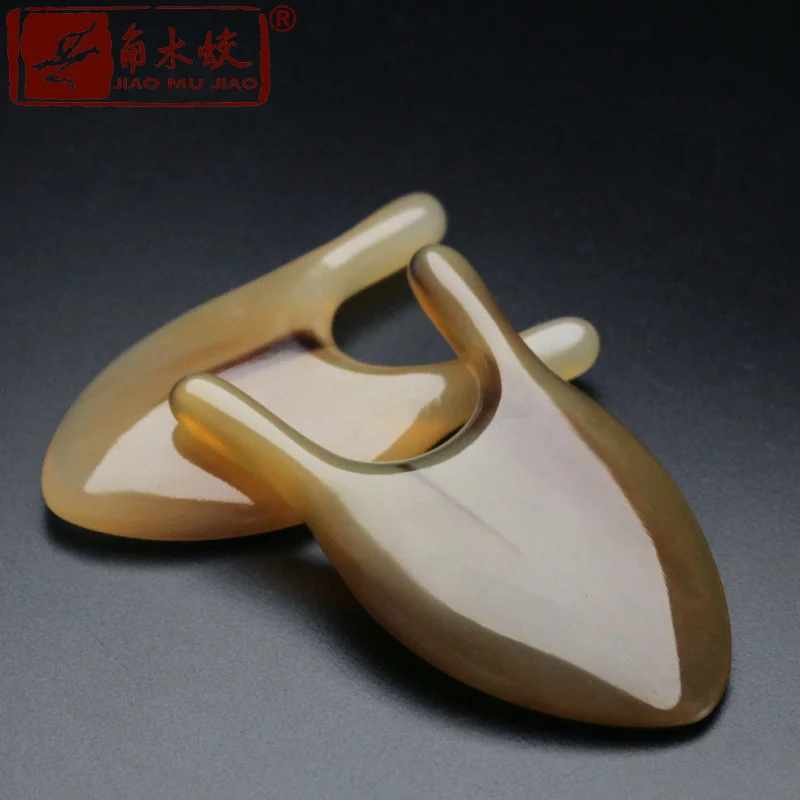 

548 massager for and eye massage, white ox slingshot fork, yak horn beauty stick