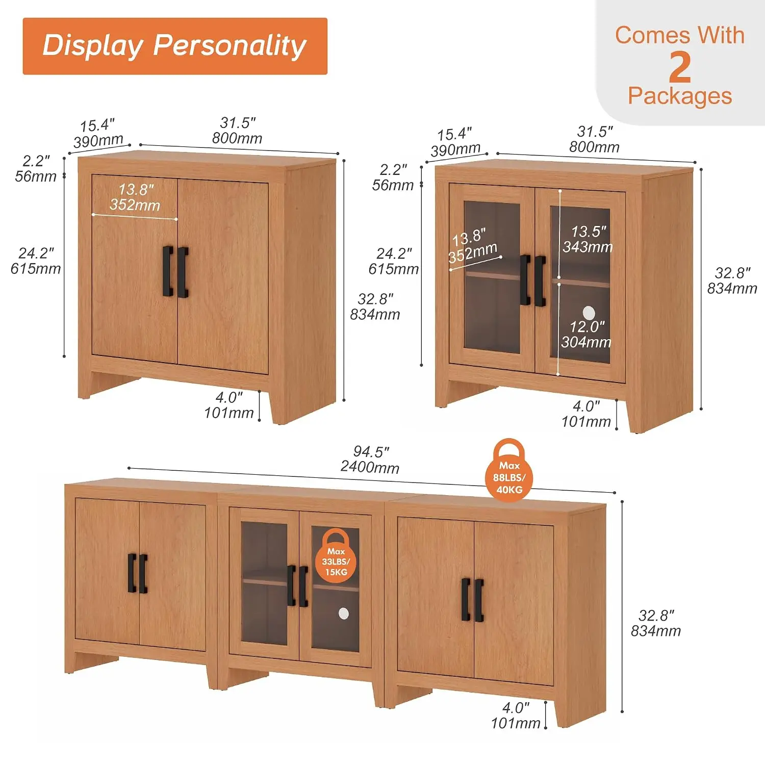 Farmhouse TV Stand 94.5