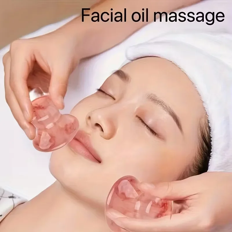 Mushroom Head Gua Sha Tool, Acupressure Face Body Massager for Lymphatic Drainage & Glowing Skin, Home SPA Beauty