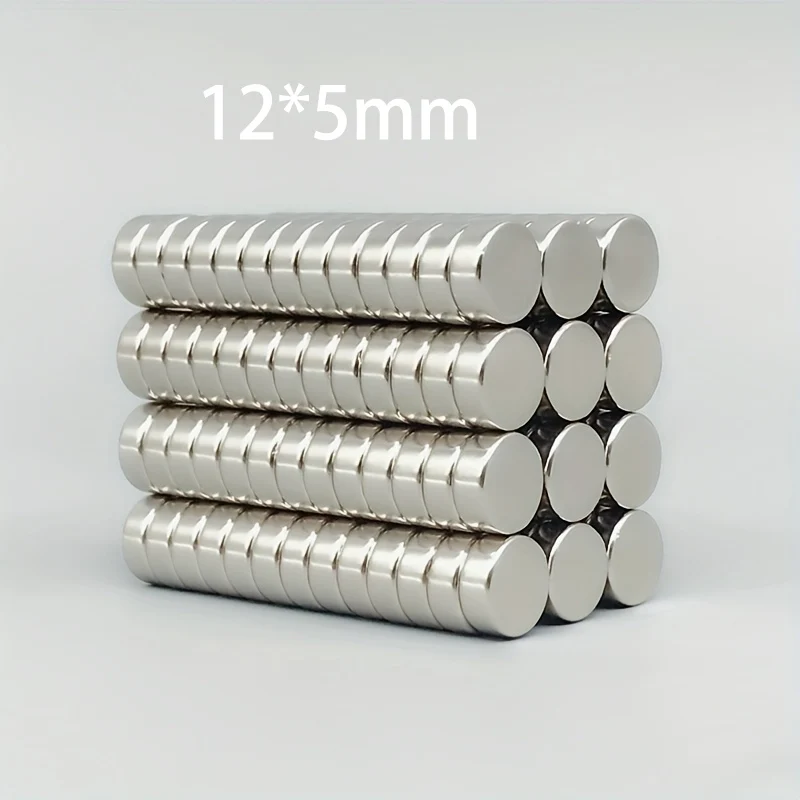 10pcs 12X5Mm Round Magnet, Magnet Sheet 12*5Mm, Suitable for Refrigerator, Kitchen, Storage