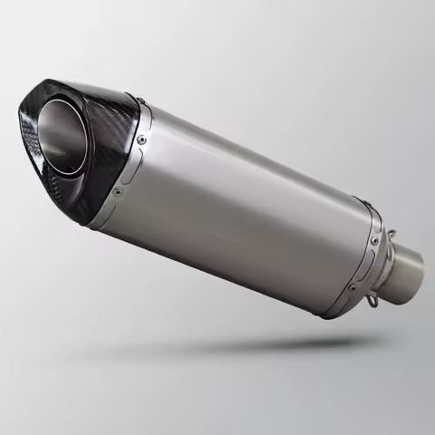 Motorcycle Exhaust Modify Titanium Carbon Universal 60mm Akra Muffler For TMAX560 ADV750 ZX6R 800X RS660 S1000XR R1200RS CBR650R