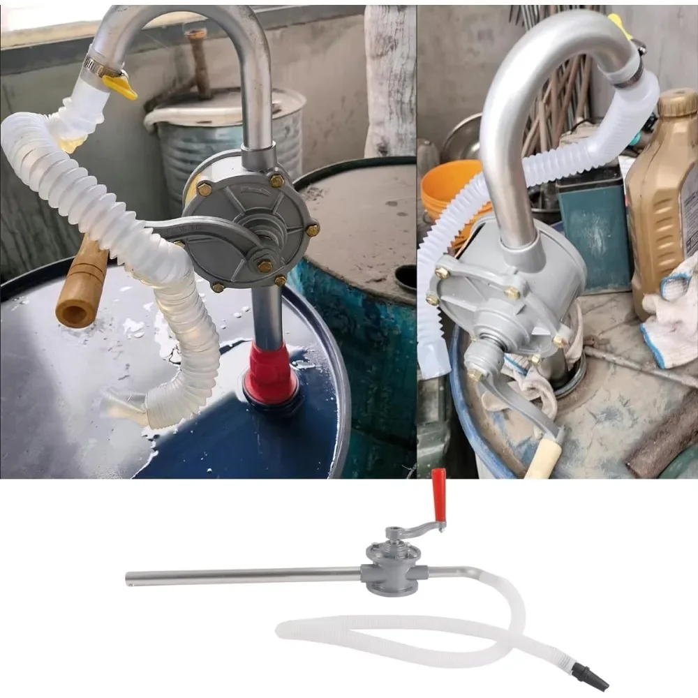 Handkurbel-Fasspumpe, manuelles Werkzeug zum Ölpumpen aus Fässern, abnehmbare Handkurbel-Kraftstoffpumpe, einfach zu bedienen – Detail 3