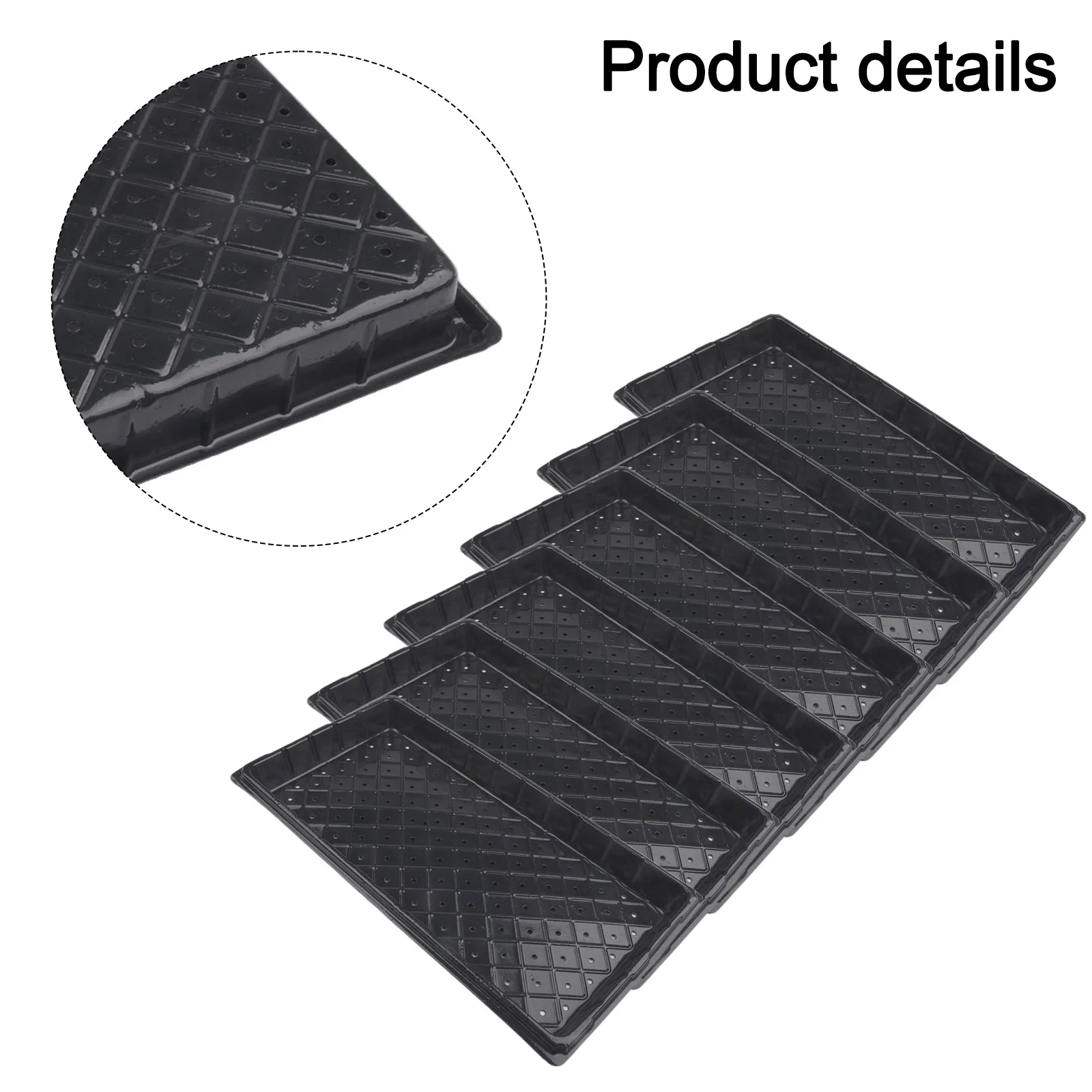 

Growing Plate Tray DIY Exquisite Gardening Lightweight Plant Germination Sturdy Compact Brand New High Quality