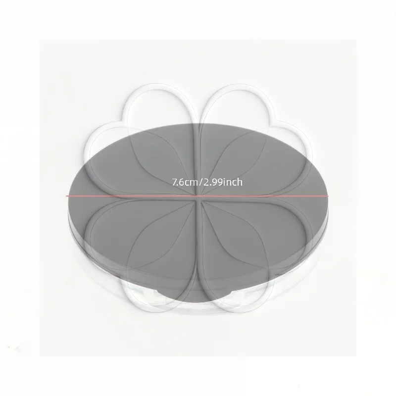 1Pcs 3g Ultra-thin Plastic Makeup Powder Jar Empty Box with Mirror & Soft Puff Mini Size for Women Outdoor Cosmetic Use