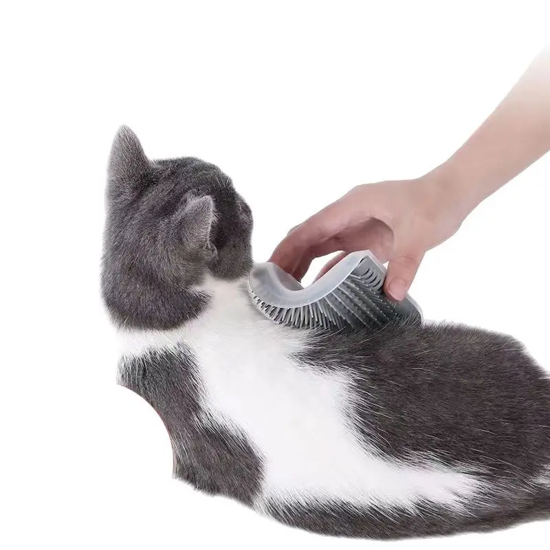 

Cat Corner Brush Comb For Cats Massager Grooming Cat Arch Plastic Self Cleaning Scrapers Scratcher Supplies Pet Products Home