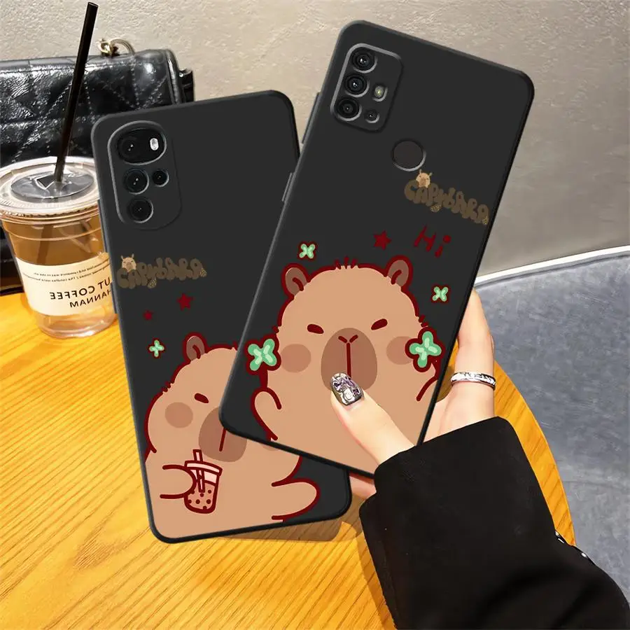 حافظة لهاتف Moto Edge 20 30 X30 Pro S30 Pro Caypabara Happy #1