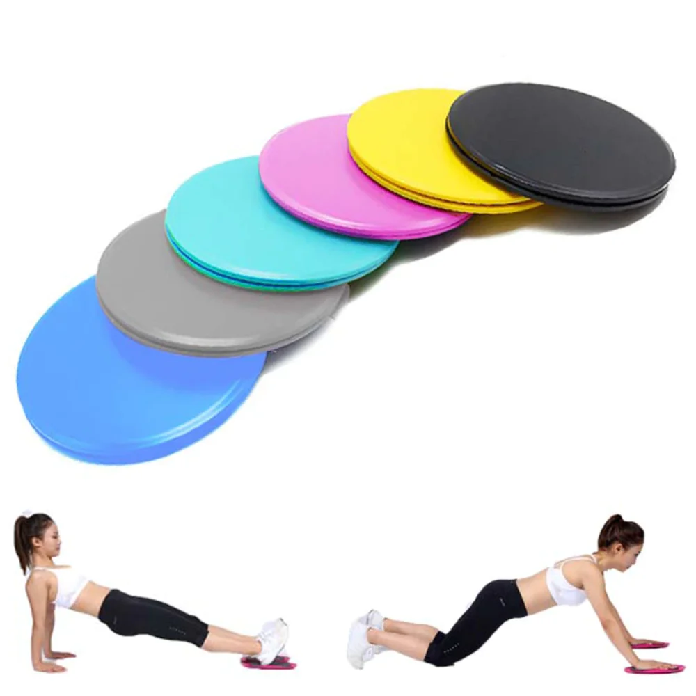 2PCS Gliding Discs Slider Fitness Disc Exercise Sliding Plate Abdominal Core Muscle Training Yoga Sliding Disc Fitness Equipment