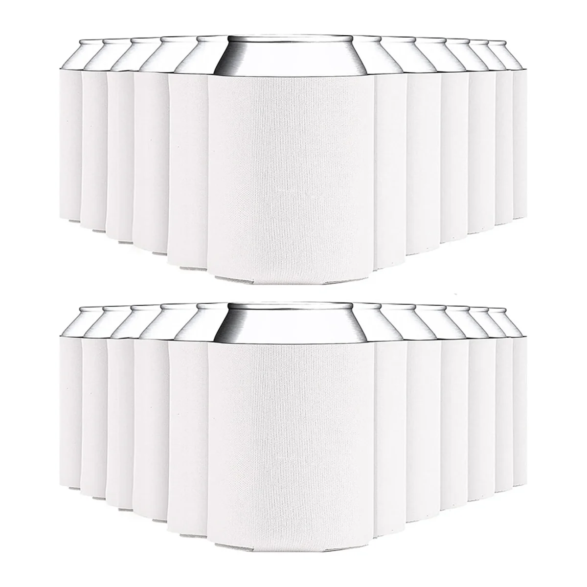 

ATN8 25 шт. пустые рукава-холодильники для пивных банок, складные рукава для баллонов с пенопластовой изоляцией для газировки 12 унций, 16 унций, бутылки для пивной воды, белые