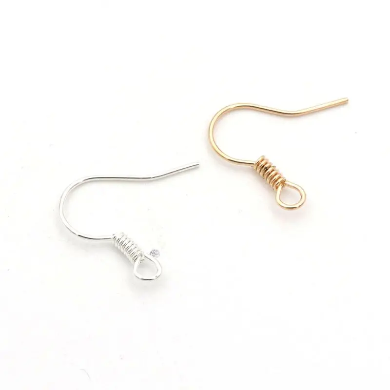 120Pcs Mixed Rose Gold Color Silver Color Earrings Hook Ear Wires Hooks For Diy jewelry Findings Components Ornament Accessories