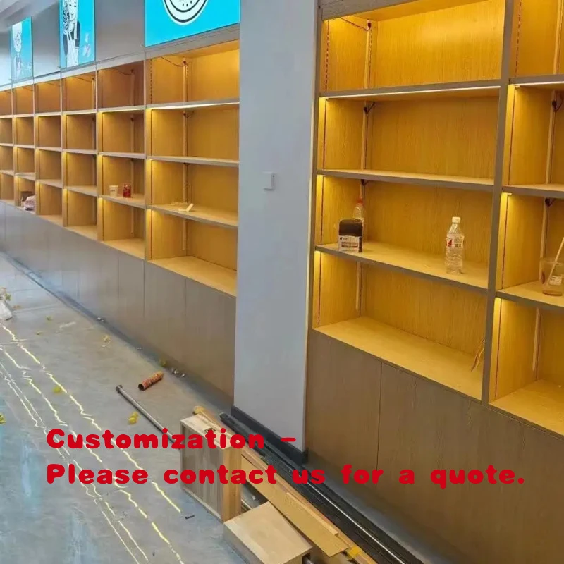 

Индивидуальный современный настенный демонстрационный стенд для розничных магазинов, витрина для косметики, деревянная панель для торговых центров, хит продаж