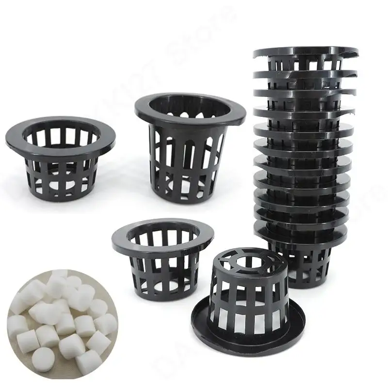 6cm Soilless Hydroponic Mesh Plant Grow Pot sponge pot Nursery tray Cup Clone Aeroponic veg vegetable Planter Colonization V27