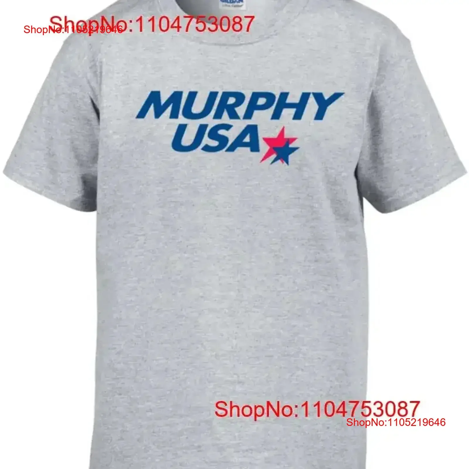 Murphy USA gas station T Shirt vintage Washed Versatile streetwear homme Soft fashion Comfortable Stylish graphic vintage