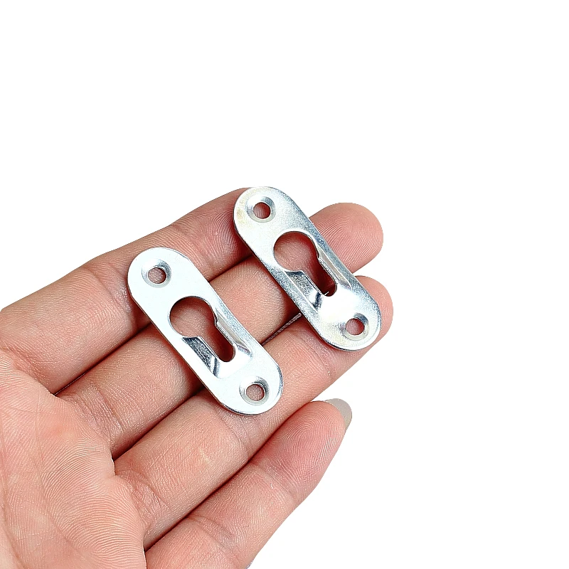 10Pcs Picture Hanger Hooks Frame Wall Metal Keyhole  Hanging Parts Professional Home Art Gallery Display Accessories