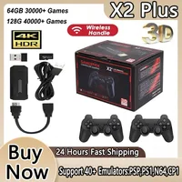 Nueva Consola de Videojuegos Retro X2 Plus, Más de 20,000 Juegos Clásicos, Salida HD, 64 GB de Memoria, Consola de Videojuegos para Dos Jugadores, Novedad 2026