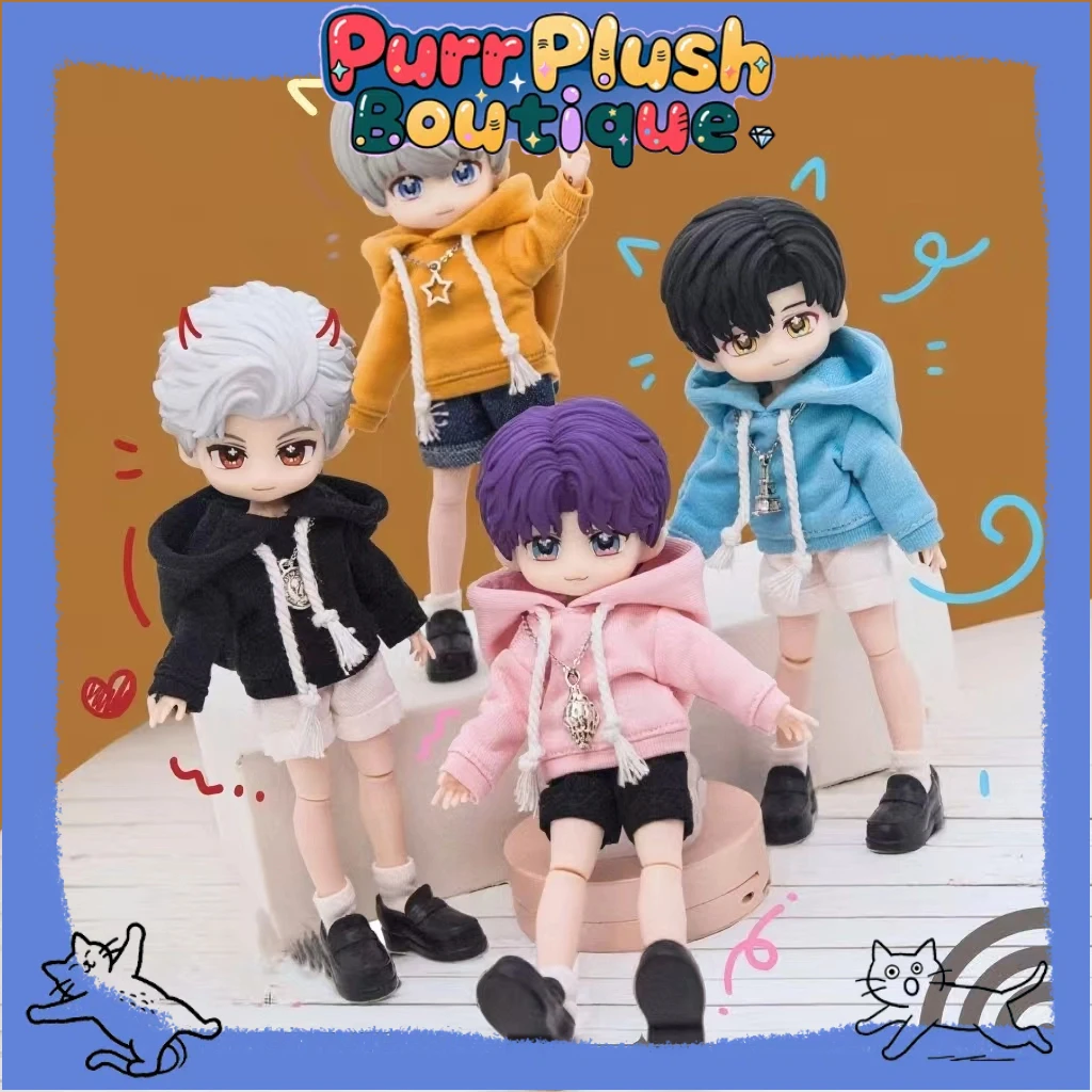 

11cm Love and Deepspace Sylus Rafayel Zayne BJD OB11 Doll A Complete Set of Clothes Hobby Collectibles Children Funny Toys Gift