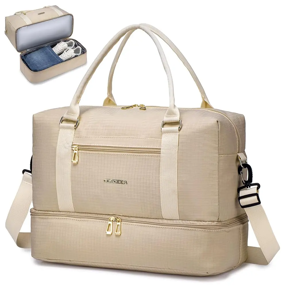 

Free ShippingTravel Duffel Bag for Spirit Frontier Airlines Personal Item Bag 18x14x8 with Shoe Compartment Tote Carry on Luggag
