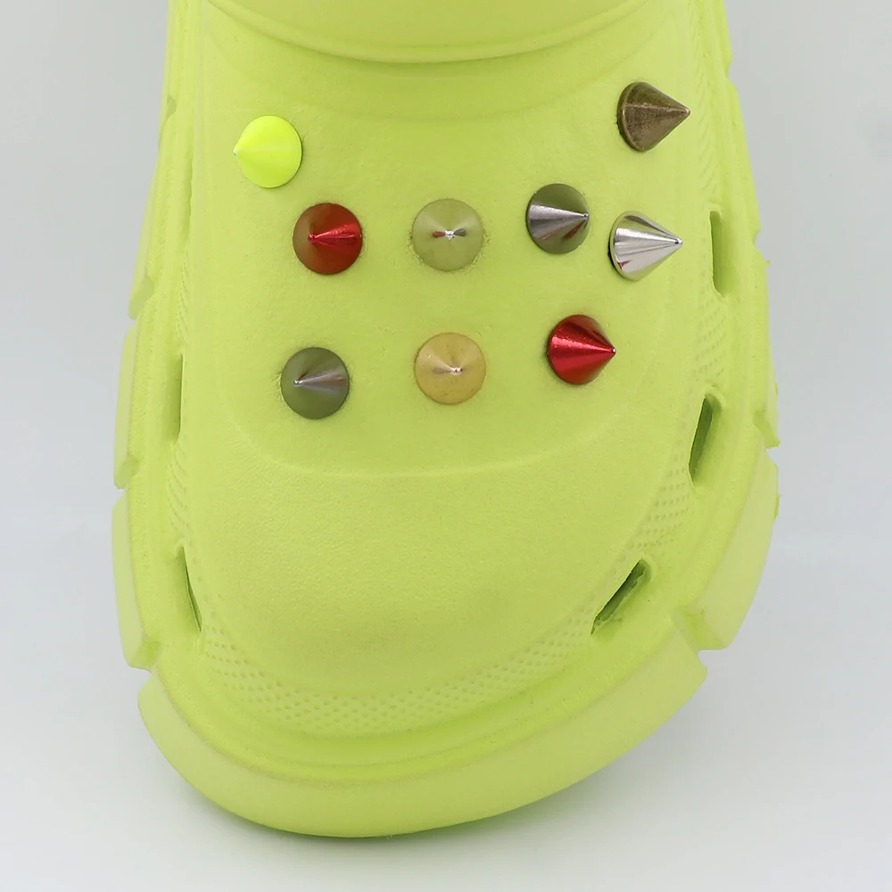 Brass Shoe Accessories Charm Decorations Conical Metal Sandals Ornament 지비츠 ジビッツ Shoe Buckles Friend Party Gift 1 Piece