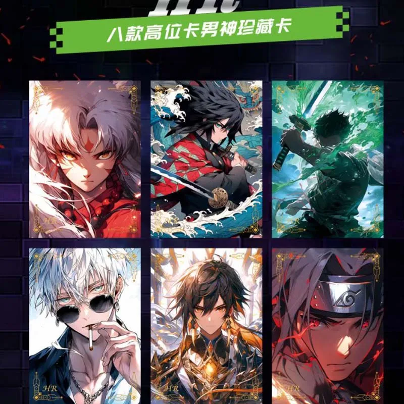 Wholesales Male God Collection Cards Eternal Creative A5 Card Mixed Animation One piece Demon Playing Acg Cards