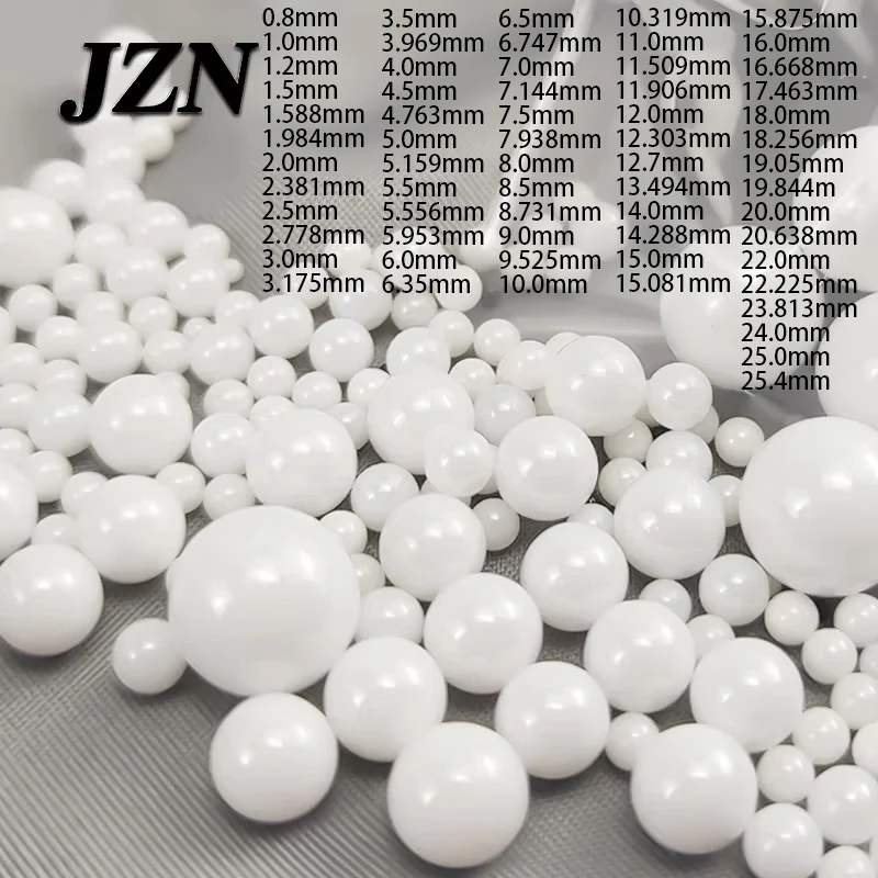 5Pcs Zirconia Ceramic Ball 1mm/2mm/3mm/4mm/5mm/6mm/7mm/8mm/9mm/10mm/11mm/12mm/15mm/16mm/20mm/24mm/25mm/25.4mm High Precision