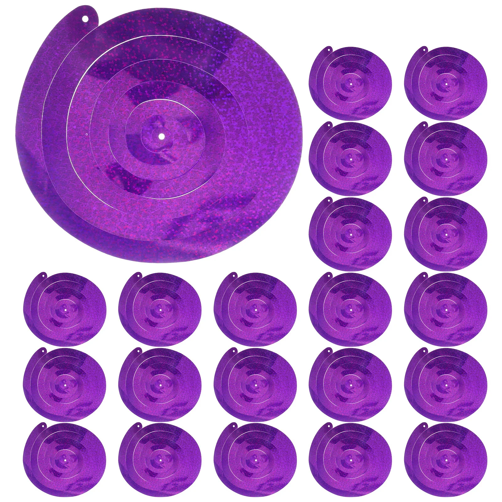 

30Pcs Spiral Christmas Pendants Smooth Feel Comfortable Touch Party Supplies Party Theme Decorations Wedding Hanging Swirl