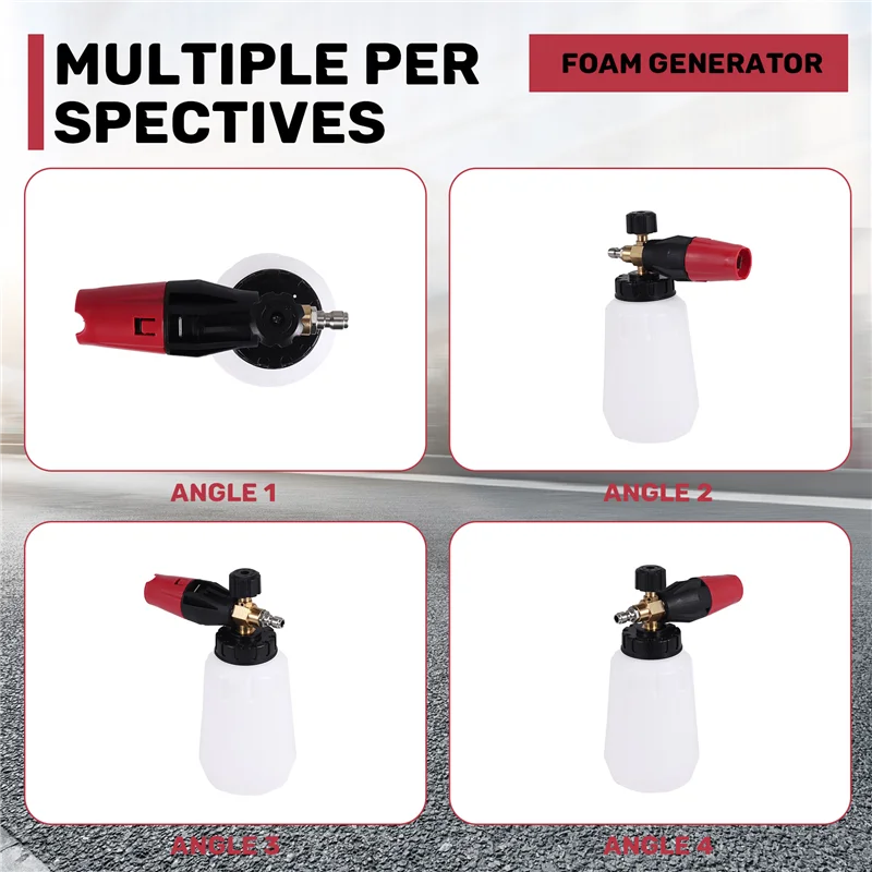 

Практичная мойка высокого давления, насадка для пены для снега, регулируемая пенопластовая пушка, генератор, автомобильная чистка, мытье пены для Karcher Interskol