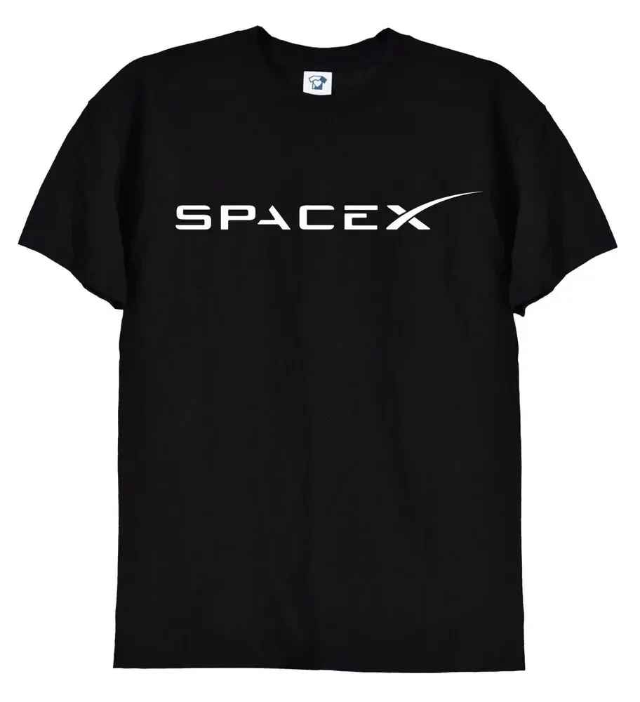 

Space X T-Shirt, Cool Cotton SpaceX Logo Tee, Tesla Elon Musk Fan Shirt, 297