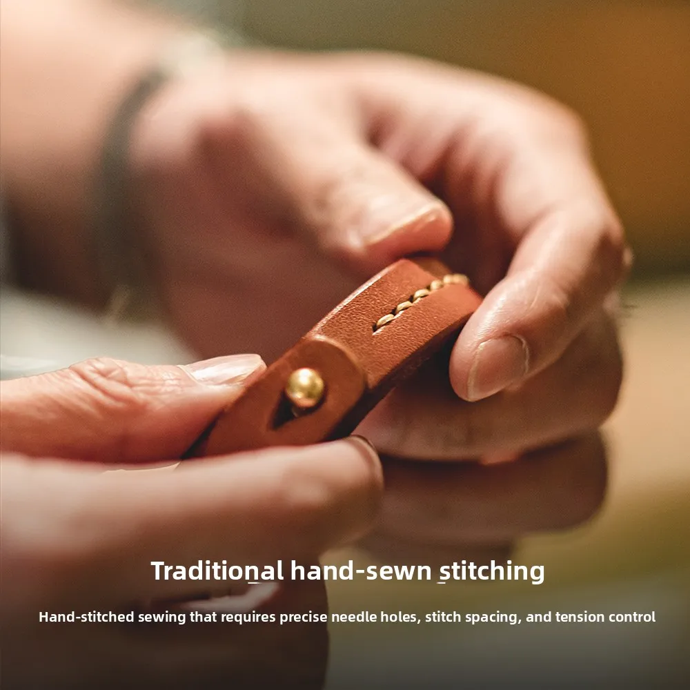 Maden Men Vintage Vegetable Tanned Cowhide Bracelet Brown Letter Leather Bracelets Adjustable Classic Wrap Wristband Accessories